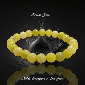 Lemon Jade Bracelet - 8mm Unisex